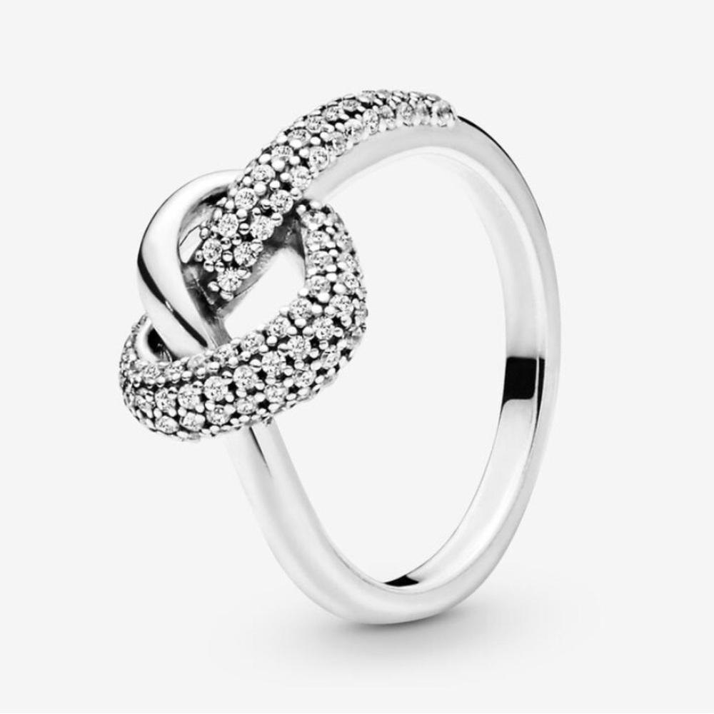 SOLD NEW Authentic New PANDORA Knotted Heart Ring with Box